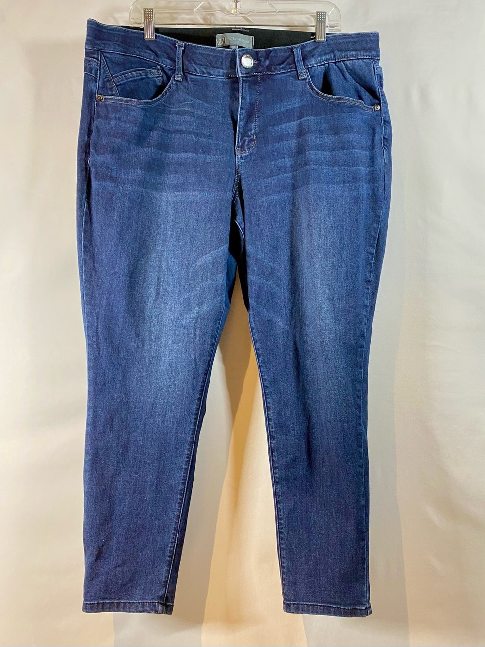 Wit & Wisdom Blue Stretch Denim Jeans, size 18W